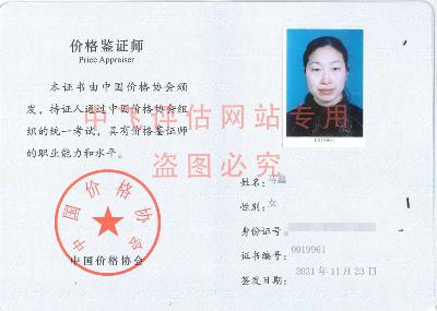 价格鉴证师-马鑫